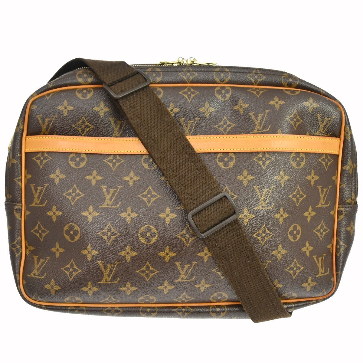 Louis Vuitton Louis Vuitton Reporter Bag Monogram Canvas Brown Canvas Shoulder Bag Bag (Pre-Loved)