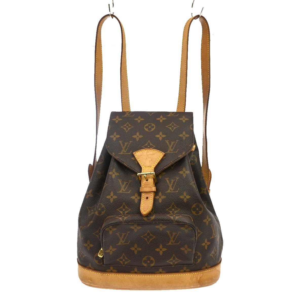 Louis Vuitton Vintage Montsouris Backpack Monogram Canvas Brown Canvas Backpack Bag (Pre-Loved)