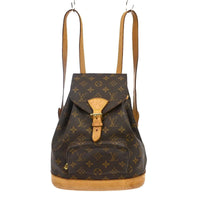 Louis Vuitton Vintage Montsouris Backpack Monogram Canvas Brown Canvas Backpack Bag (Pre-Loved)