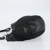 Prada Vintage Shoulder Bag Tessuto Black Nylon Shoulder Bag Bag (Authentic Pre-Loved)