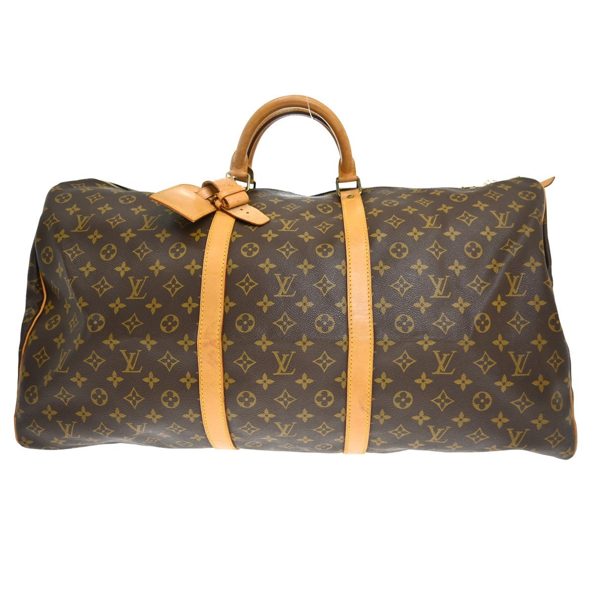 Louis Vuitton Keepall Bag Monogram Canvas Brown Canvas Travel Bag Bag (Pre-Loved)