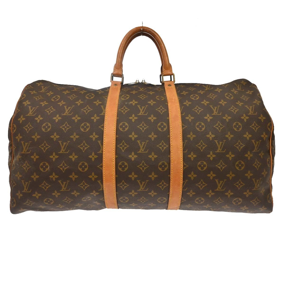 Louis Vuitton Keepall Bag Monogram Canvas Brown Canvas Travel Bag Bag (Pre-Loved)