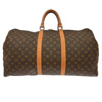 Louis Vuitton Keepall Bag Monogram Canvas Brown Canvas Travel Bag Bag (Pre-Loved)