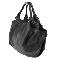 Loewe Loewe Anagram Handbag Leather Black Leather Handbag (Pre-Loved)