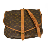 Louis Vuitton Louis Vuitton Saumur Handbag Monogram Canvas Brown Canvas Shoulder Bag Bag (Pre-Loved)