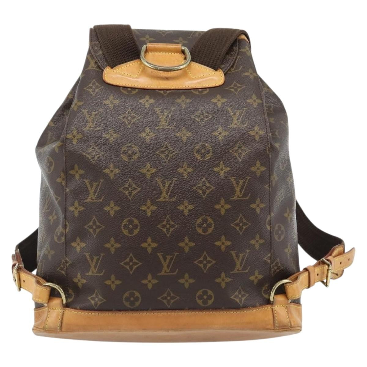 Louis Vuitton Vintage Montsouris Backpack Monogram Canvas Brown Canvas Backpack Bag (Authentic Pre-Loved)