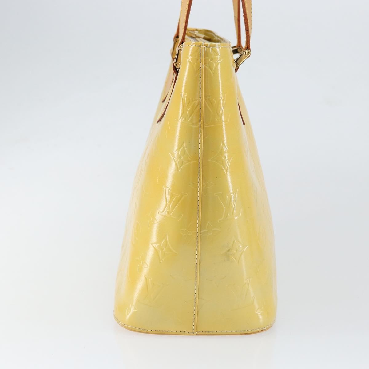 Louis Vuitton Houston Handbag Monogram Vernis Yellow Patent_Leather Tote Bag Bag (Pre-Loved)