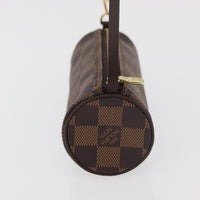 Louis Vuitton Louis Vuitton Papillon Pochette Damier Brown Canvas Clutche & Pouche Bag (Pre-Loved)
