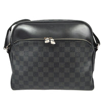 Louis Vuitton Dayton Reporter Bag Damier Graphite Black Canvas Shoulder Bag Bag (Pre-Loved)