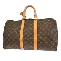 Louis Vuitton Louis Vuitton Keepall Bag Monogram Canvas Brown Canvas Travel Bag Bag (Pre-Loved)