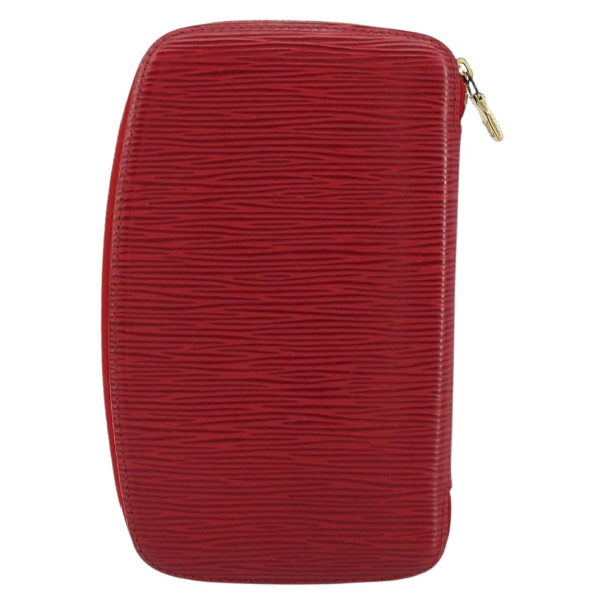 Louis Vuitton Geode Organizer Wallet Epi Leather Red Leather Wallets Accessory (Authentic Pre-Loved)