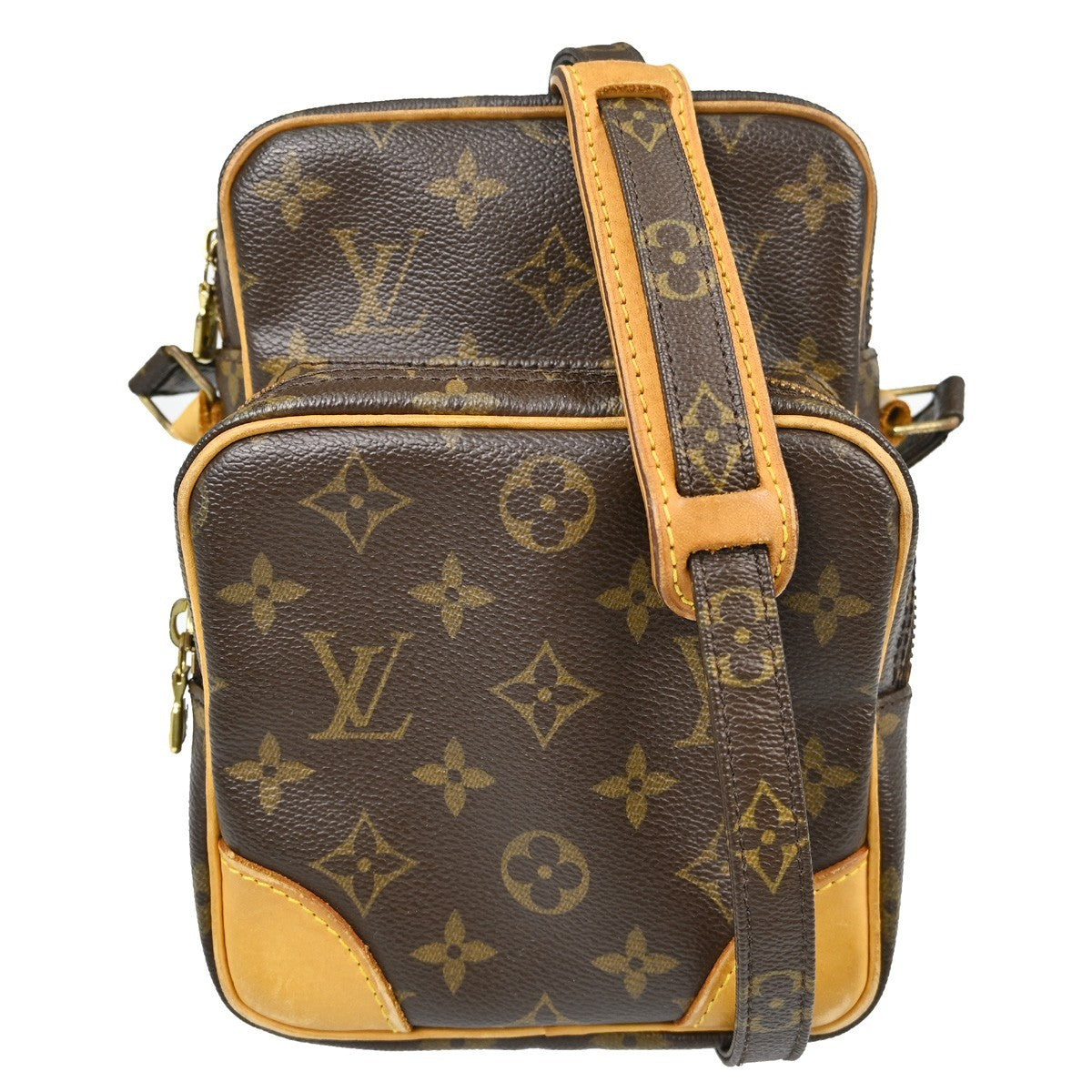 Louis Vuitton Amazone Bag Monogram Canvas Brown Canvas Shoulder Bag Bag (Authentic Pre-Loved)