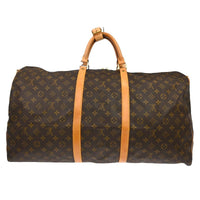 Louis Vuitton Keepall Bandouliere Bag Monogram Canvas Brown Canvas Travel Bag Bag (Pre-Loved)
