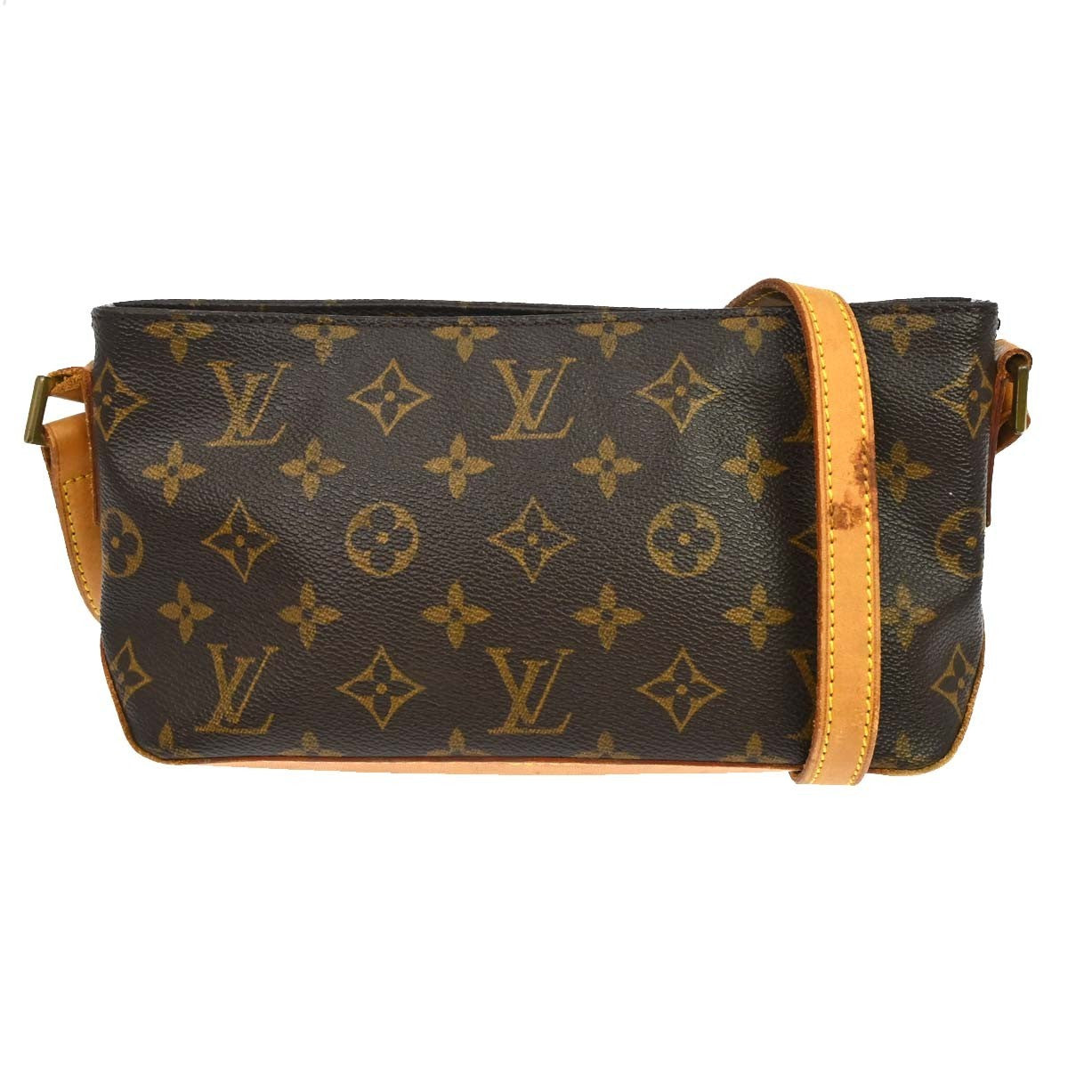 Louis Vuitton Trotteur Handbag Monogram Canvas Brown Canvas Clutche & Pouche Bag (Authentic Pre-Loved)