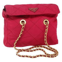 Prada Re-Edition 1995 Chain Tote Quilted Re-Nylon Pink Nylon Shoulder Bag Bag (Authentic Pre-Loved)