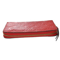 Louis Vuitton Portefeuille Zippy Monogramme Empreinte Monogramme Empreinte Red Leather Wallets Accessory (Authentic Pre-Loved)