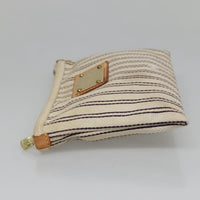 Louis Vuitton Antigua Pouch Canvas White Canvas Bag (Authentic Pre-Loved)