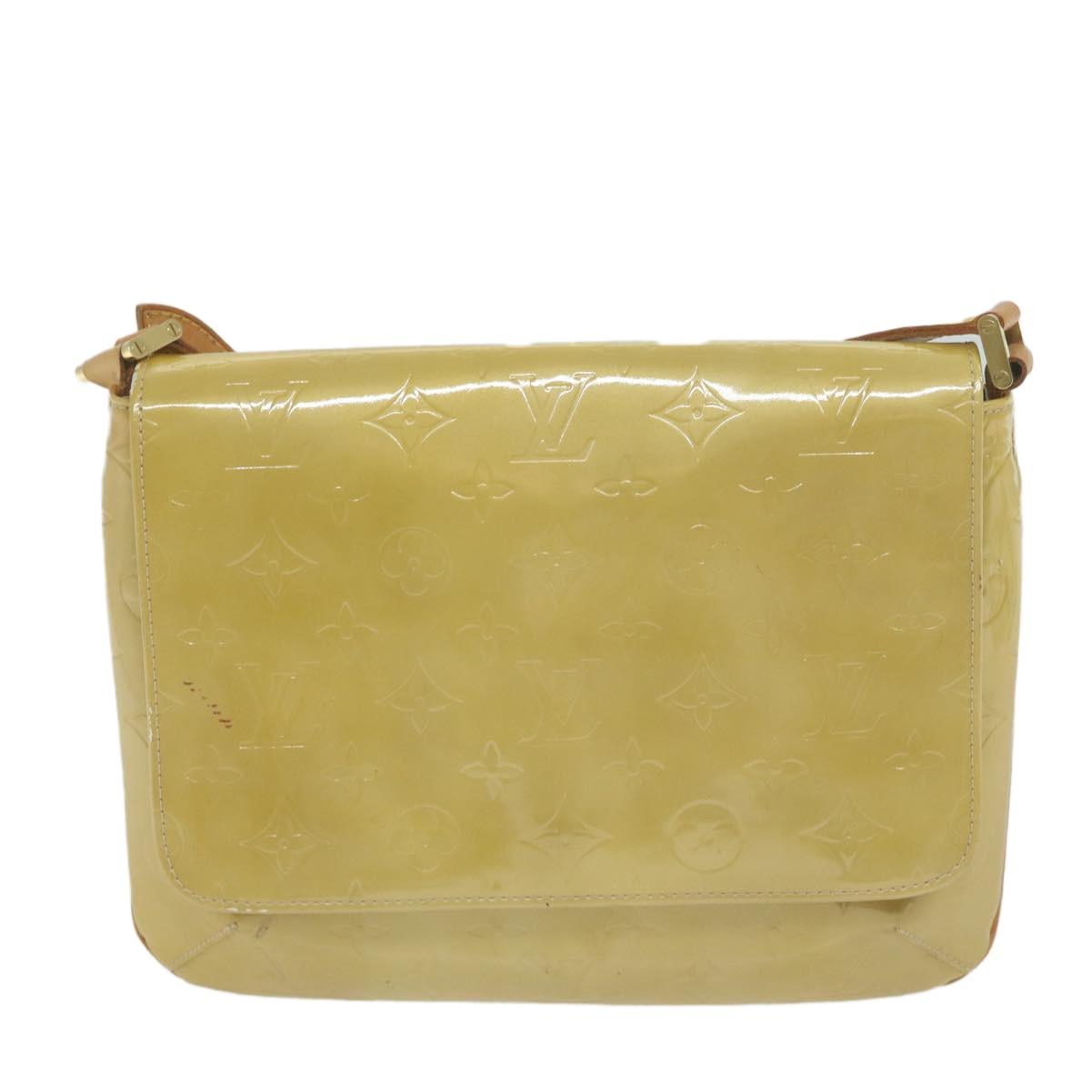 Louis Vuitton Thompson Street Handbag Monogram Vernis Beige Patent_Leather Shoulder Bag Bag (Authentic Pre-Loved)