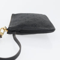 Louis Vuitton Selene Pochette Mahina Leather Black Leather Clutche & Pouche Bag (Pre-Loved)