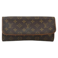 Louis Vuitton Twin Handbag Monogram Canvas Brown Canvas Clutche & Pouche Bag (Authentic Pre-Loved)