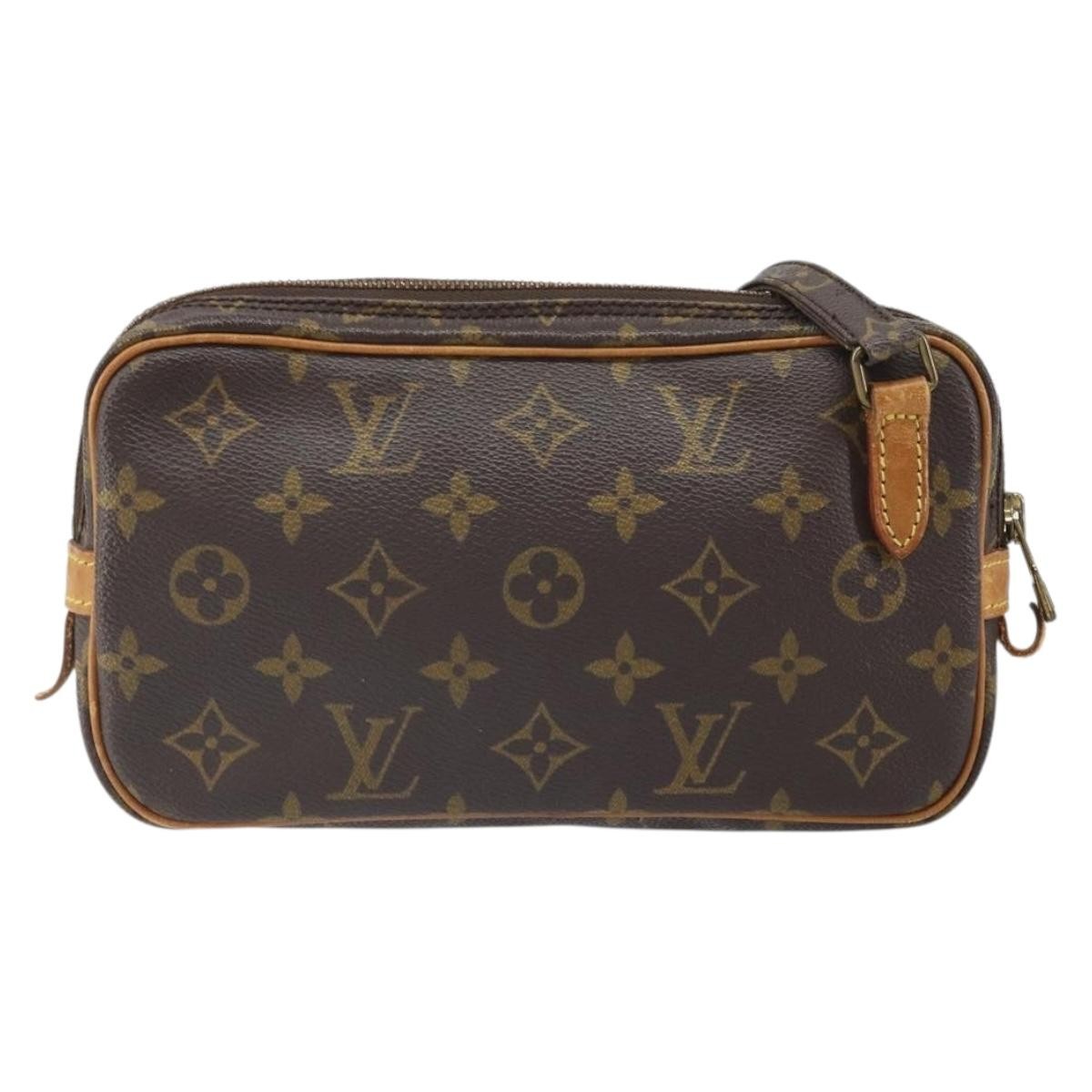 Louis Vuitton Pochette Marly Bandouliere Bag Monogram Canvas Brown Canvas Shoulder Bag Bag (Pre-Loved)