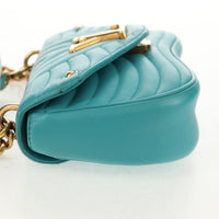 Louis Vuitton New Wave Chain Bag Quilted Leather Blue Leather Shoulder Bag Bag (Pre-Loved)