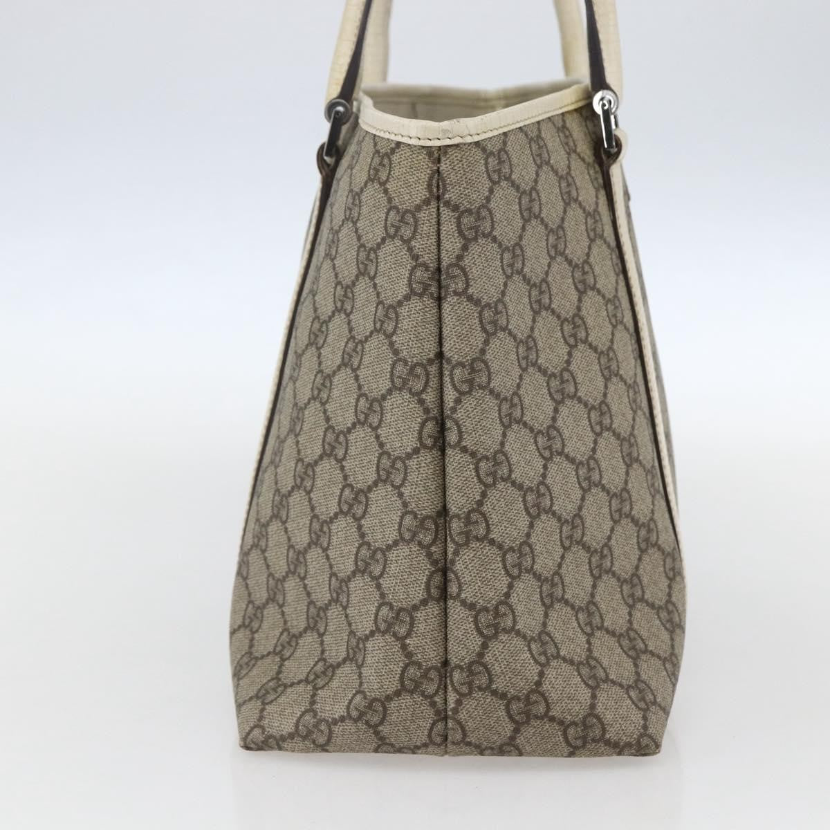 Gucci Joy Tote Gg Coated Canvas With Leather Beige Pvc Tote Bag Bag (Pre-Loved)