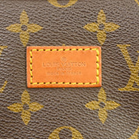 Louis Vuitton Saumur Handbag Monogram Canvas Brown Canvas Shoulder Bag Bag (Pre-Loved)