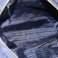 Prada Re-Edition 1995 Chain Tote Quilted Re-Nylon Navy Nylon Shoulder Bag Bag (Pre-Loved)