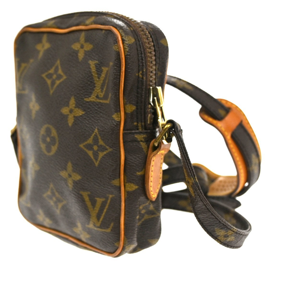 Louis Vuitton Danube Handbag Monogram Canvas Brown Canvas Clutche & Pouche Bag (Pre-Loved)