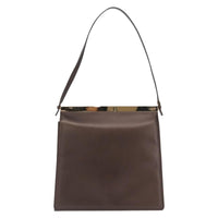 Gucci Vintage Shoulder Bag Leather Brown Leather Shoulder Bag Bag (Pre-Loved)
