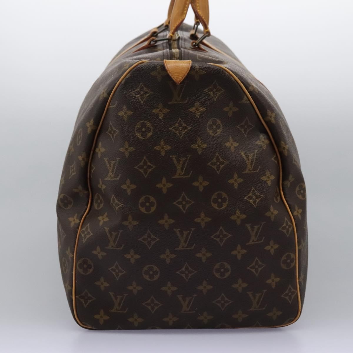 Louis Vuitton Keepall Bag Monogram Canvas Brown Canvas Travel Bag Bag (Pre-Loved)