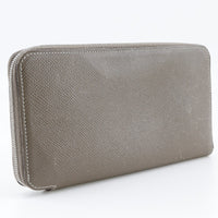 Hermes Azap Zip Around Wallet Epsom Beige Leather Wallets Accessory (Authentic Pre-Loved)