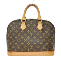 Louis Vuitton Alma Handbag Monogram Canvas Brown Canvas Handbag (Pre-Loved)