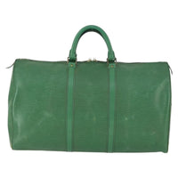 Louis Vuitton Keepall Bag Epi Leather Green Leather Travel Bag Bag (Pre-Loved)