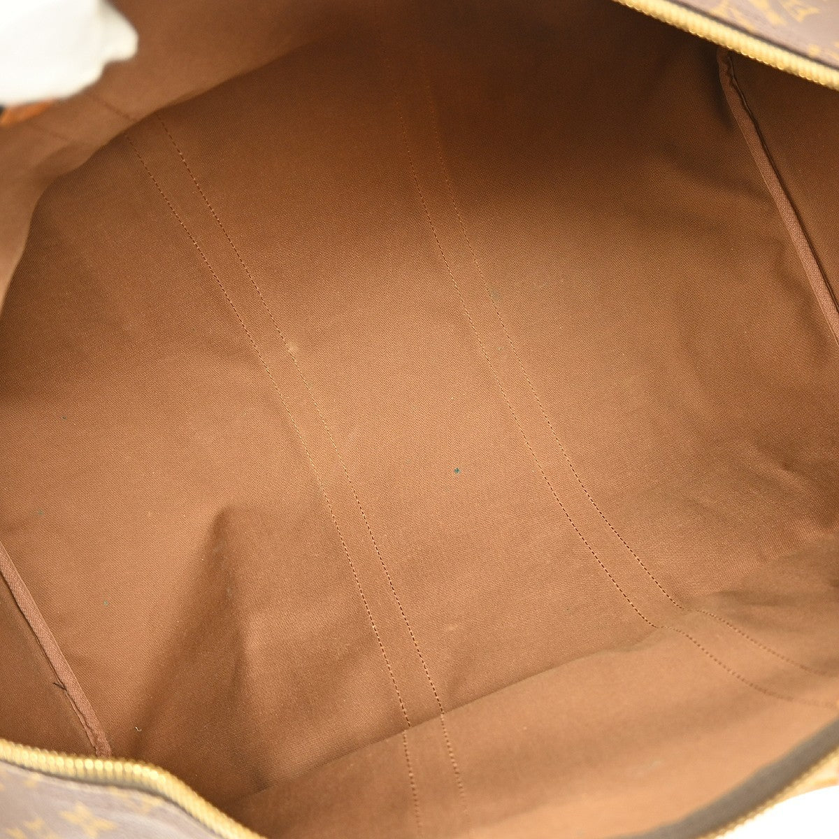 Louis Vuitton Keepall Bag Monogram Canvas Brown Canvas Travel Bag Bag (Authentic Pre-Loved)