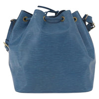 Louis Vuitton Petit Noe Handbag Epi Leather Blue Leather Shoulder Bag Bag (Authentic Pre-Loved)