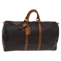 Louis Vuitton Keepall Bag Monogram Canvas Brown Canvas Travel Bag Bag (Authentic Pre-Loved)