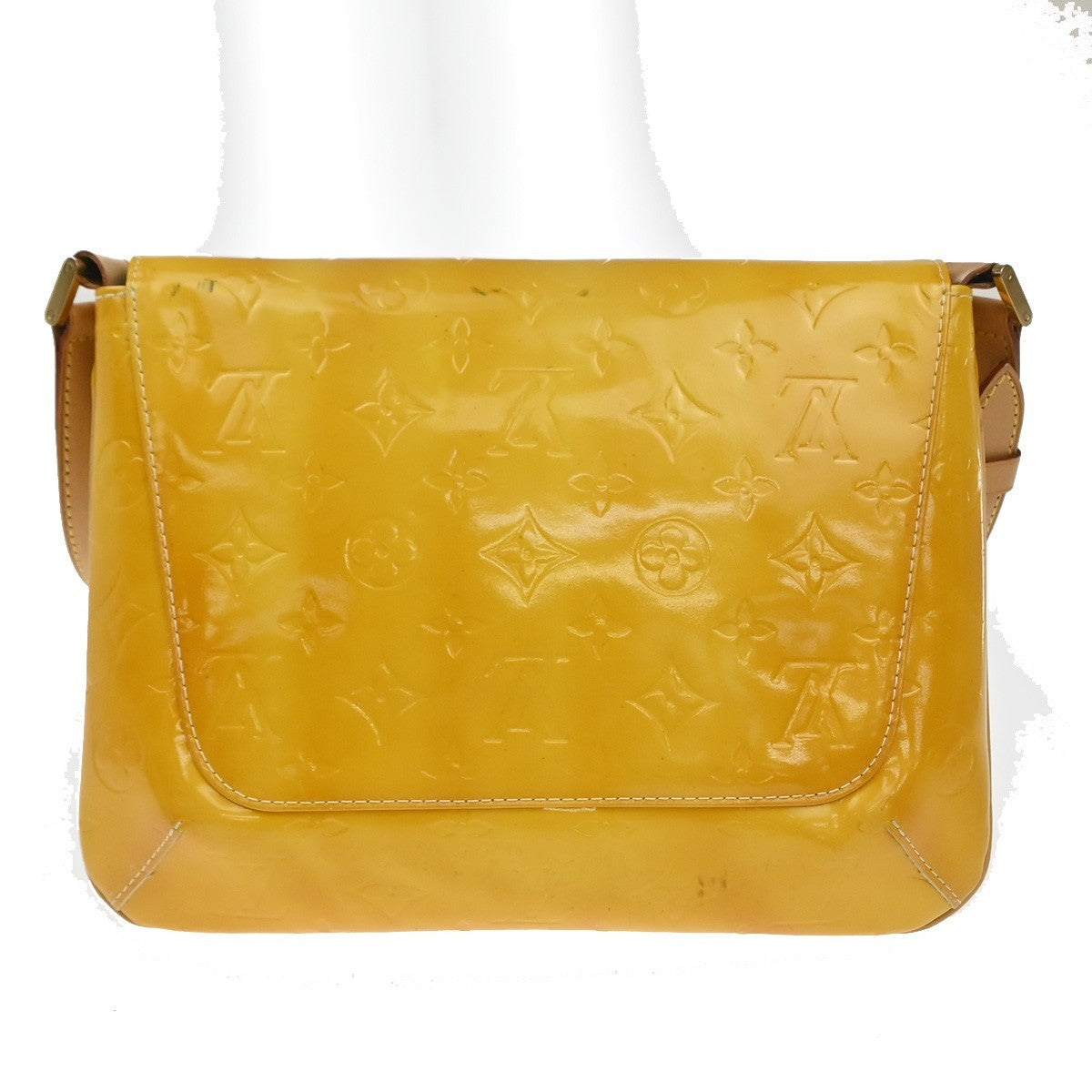 Louis Vuitton Thompson Street Handbag Monogram Vernis Yellow Patent_Leather Shoulder Bag Bag (Pre-Loved)