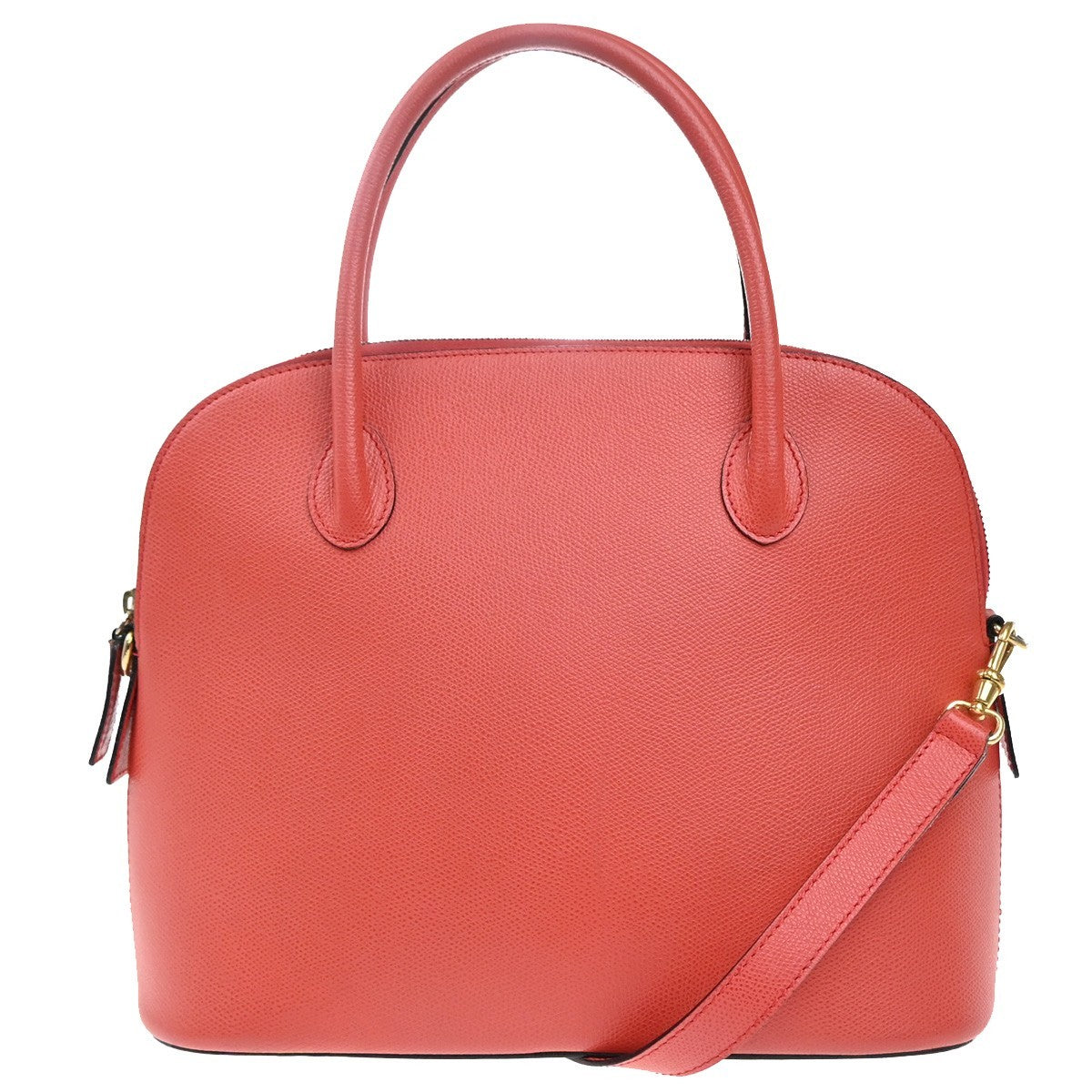 Celine Vintage Convertible Bowler Bag Leather Red Leather Handbag (Authentic Pre-Loved)