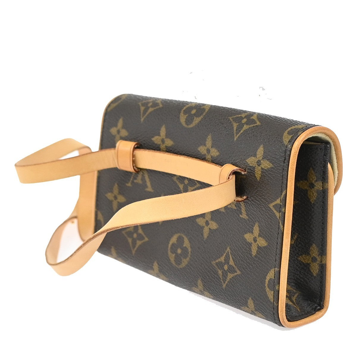 Louis Vuitton Florentine Waist Bag Monogram Canvas Brown Canvas Clutche & Pouche Bag (Pre-Loved)