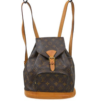 Louis Vuitton Vintage Montsouris Backpack Monogram Canvas Brown Canvas Backpack Bag (Authentic Pre-Loved)