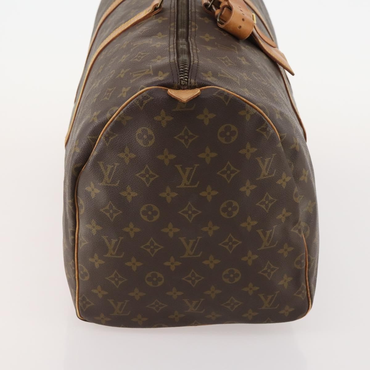 Louis Vuitton Keepall Bag Monogram Canvas Brown Canvas Travel Bag Bag (Pre-Loved)