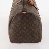 Louis Vuitton Keepall Bag Monogram Canvas Brown Canvas Travel Bag Bag (Pre-Loved)