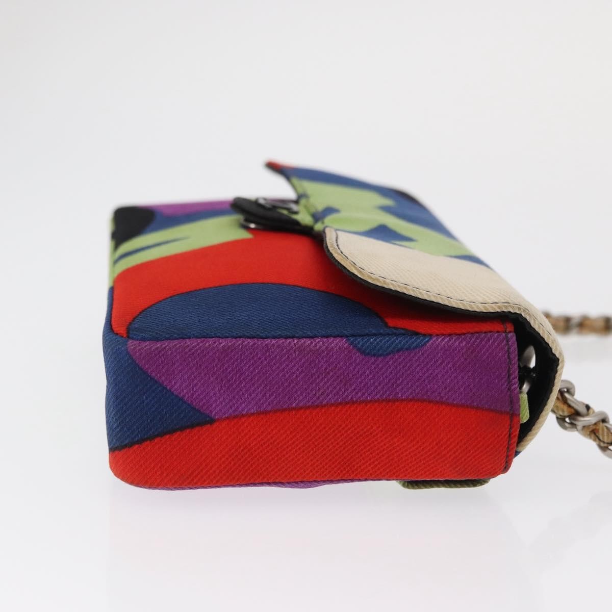 Chanel Vintage Flap Bag Multicolor Canvas Multicolour Canvas Shoulder Bag Bag (Authentic Pre-Loved)