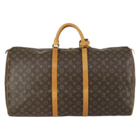 Louis Vuitton Keepall Bag Monogram Canvas Brown Canvas Travel Bag Bag (Pre-Loved)