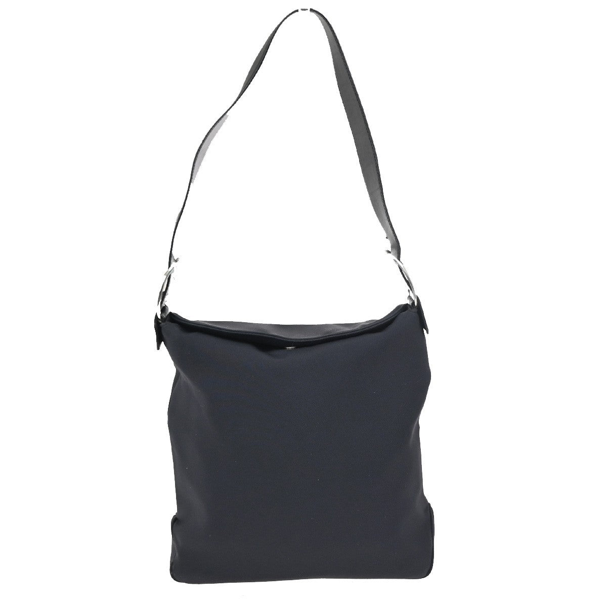 Salvatore Ferragamo Vara Shoulder Bag Nylon Black Nylon Shoulder Bag Bag (Pre-Loved)