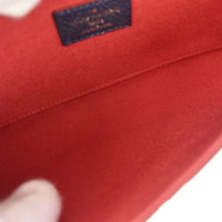 Louis Vuitton Felicie Pochette Monogram Empreinte Leather Navy Leather Clutche & Pouche Bag (Authentic Pre-Loved)