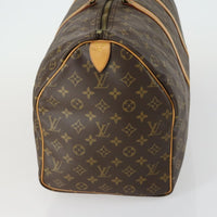 Louis Vuitton Keepall Bag Monogram Canvas Brown Canvas Travel Bag Bag (Authentic Pre-Loved)
