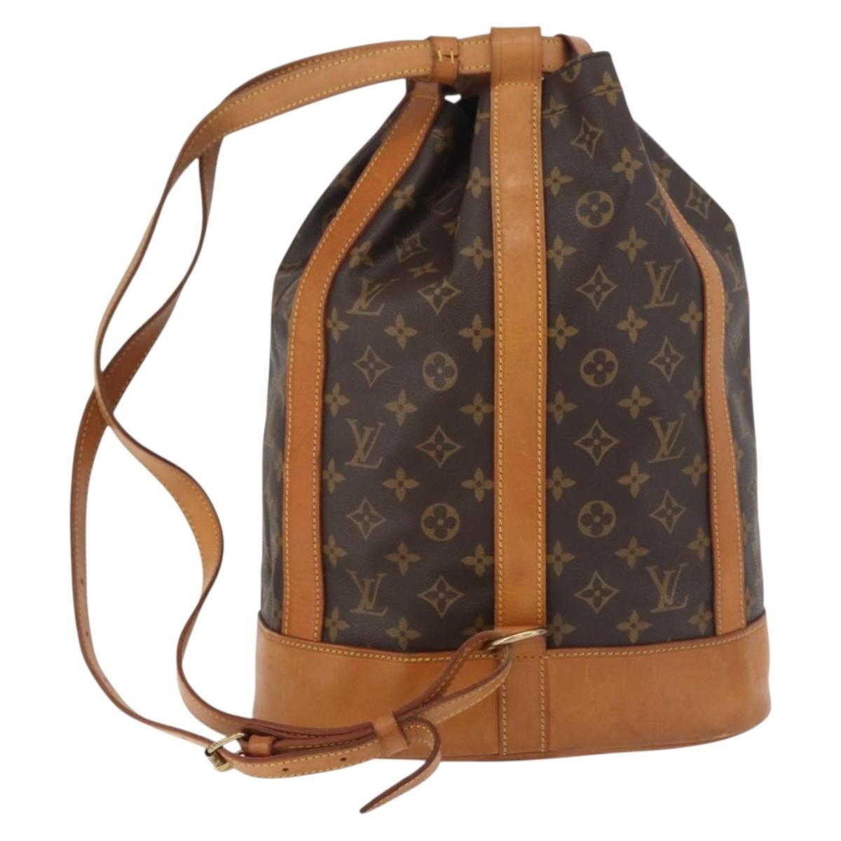 Louis Vuitton Randonnee Backpack Monogram Canvas Brown Canvas Shoulder Bag Bag (Authentic Pre-Loved)